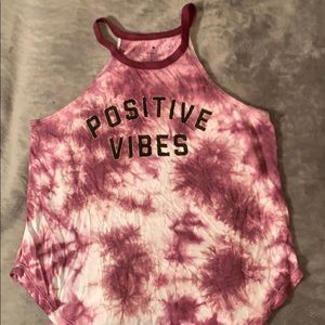 purple tie dye tank